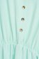 Mentazöld ruha midi harang alakú gumirozott derékrésszel gyűrött anyag rövid ujjú 4 - StarShinerS.hu