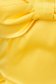 Sárga hosszú harang ruha szaténból masni alakú kiegészítővel 4 - StarShinerS.hu