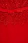 Piros alkalmi hosszú muszlin harang ruha csipkés anyagból 4 - StarShinerS.hu