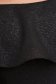 Fekete StarShinerS midi alkalmi ceruza ruha fodrokkal a dekoltázs vonalánál rugalmas szövetből 5 - StarShinerS.hu