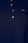 Sötétkék bő szabású georgette női blúz elől egy zsebbel 4 - StarShinerS.hu
