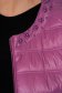 Egyenes szabású zsebes sötétlila dzseki vízlepergető vékony anyagból gyöngy díszítéssel 4 - StarShinerS.hu