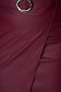 Burgundy casual műbőr asszimmetrikus ceruza szoknya szintetikus bőr övvel 5 - StarShinerS.hu