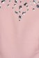 Elegáns púder rózsaszínű egyenes szabású midi ruha szövetből strassz köves díszítéssel 3 - StarShinerS.hu
