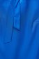 Bő szabású irodai aszimetrikus kék StarShinerS női blúz vékony merevitett szaténból megköthető masnival 4 - StarShinerS.hu