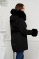 Fekete szűkített vízlepergető dzseki eltávolítható műszőrme részzel 2 - StarShinerS.hu