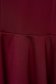 Jersey rövid harang ruha - burgundy, kerekített dekoltázssal - StarShinerS 6 - StarShinerS.hu