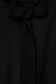 Fekete StarShinerS alkalmi bő szabású ruha muszlin ujjakkal bross kiegészítővel masni alakú kiegészítővel 5 - StarShinerS.hu
