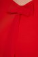 Piros StarShinerS alkalmi bő szabású ruha muszlin ujjakkal bross kiegészítővel masni alakú kiegészítővel 5 - StarShinerS.hu
