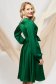 Zöld alkalmi harang ruha szaténból eltávolítható övvel 3 - StarShinerS.hu