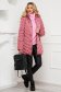 Pink szűkített vízlepergető dzseki rugalmas övvel és eltávolítható kapucnival 4 - StarShinerS.hu