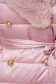 Világos rózsaszínű hosszú szűkített vízlepergető dzseki műszőrme díszítéssel és levehető ujjakkal 5 - StarShinerS.hu