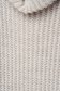 Krémszínű pulóver kötött magas nyakú egyenes szabású 5 - StarShinerS.hu