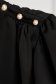 Fekete bő szabású női blúz szaténból gyöngy gombokkal 5 - StarShinerS.hu