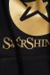 Fekete StarShinerS női blúz pamutból készült írásos mintával elöl zsebes 4 - StarShinerS.hu
