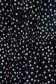 Fekete StarShinerS pöttyös midi muszlin harang alakú ruha gumirozott derékrésszel 5 - StarShinerS.hu