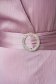 Púder rózsaszínű hosszú muszlin harang ruha mély dekoltázzsal 5 - StarShinerS.hu