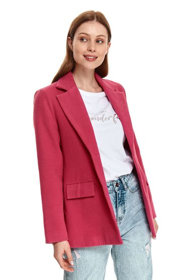 Szövetkabátok, Szövetkabát pink rugalmas szövet szűkített béléssel - StarShinerS.hu