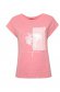 Pink casual bő szabású pamutból készült póló nyomtatott mintával 5 - StarShinerS.hu