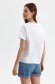 Fehér casual pamutból készült bő szabású póló nyomtatott mintával 3 - StarShinerS.hu